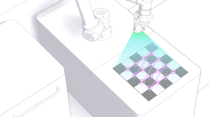 Cellule robotique industrielle présentée avec Intrinsic Core