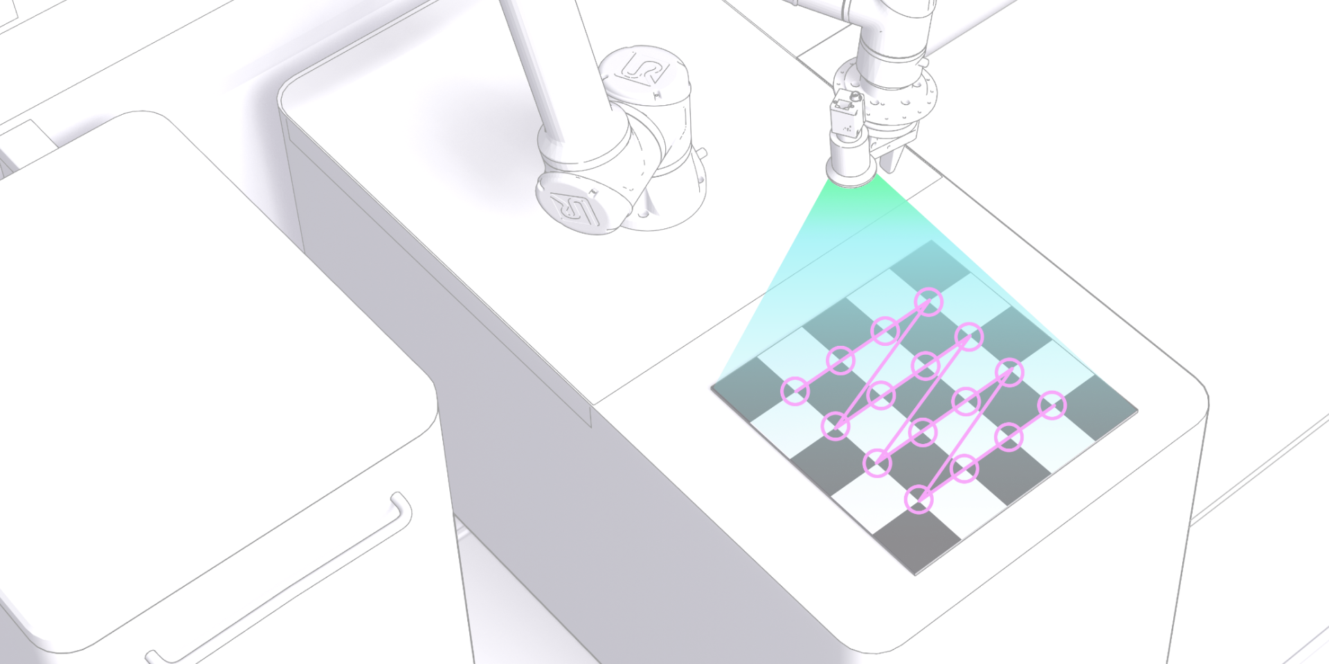 Cellule robotique industrielle présentée avec Intrinsic Core