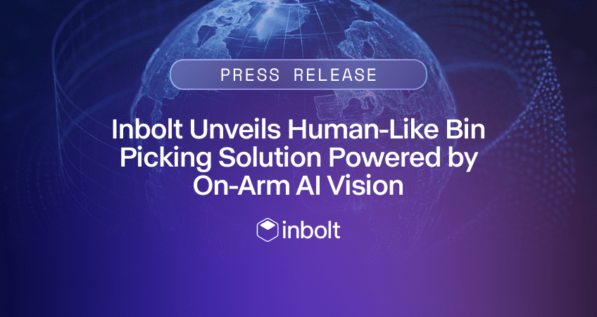 Robot industriel équipé de la vision 3D d’Inbolt manipulant des pièces