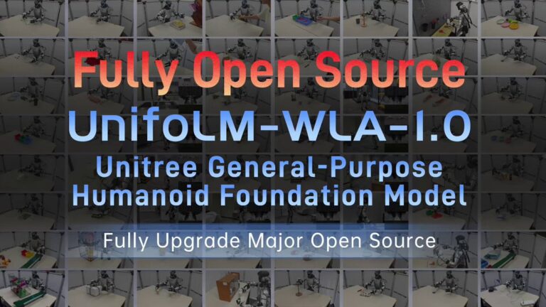 Unitree ouvre UnifoLM-WLA-1.0 pour piloter 64 tâches robotiques