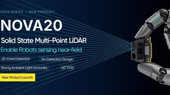 Capteur lidar de proximité Benewake NOVA20 destiné aux robots incarnés