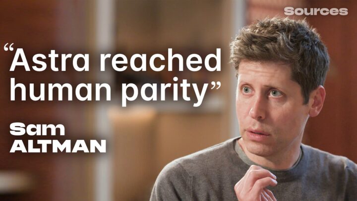 Sam Altman évoquant le projet de robot humanoïde d’OpenAI dans le podcast Sources