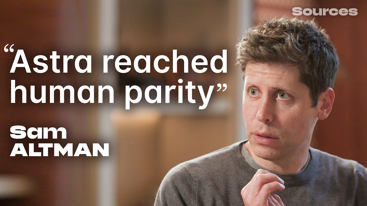 Sam Altman évoquant le projet de robot humanoïde d’OpenAI dans le podcast Sources