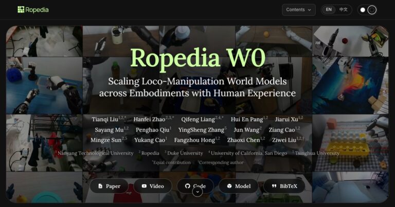 Ropedia W0 apprend la manipulation robotique à partir de 13 000 heures de vidéo