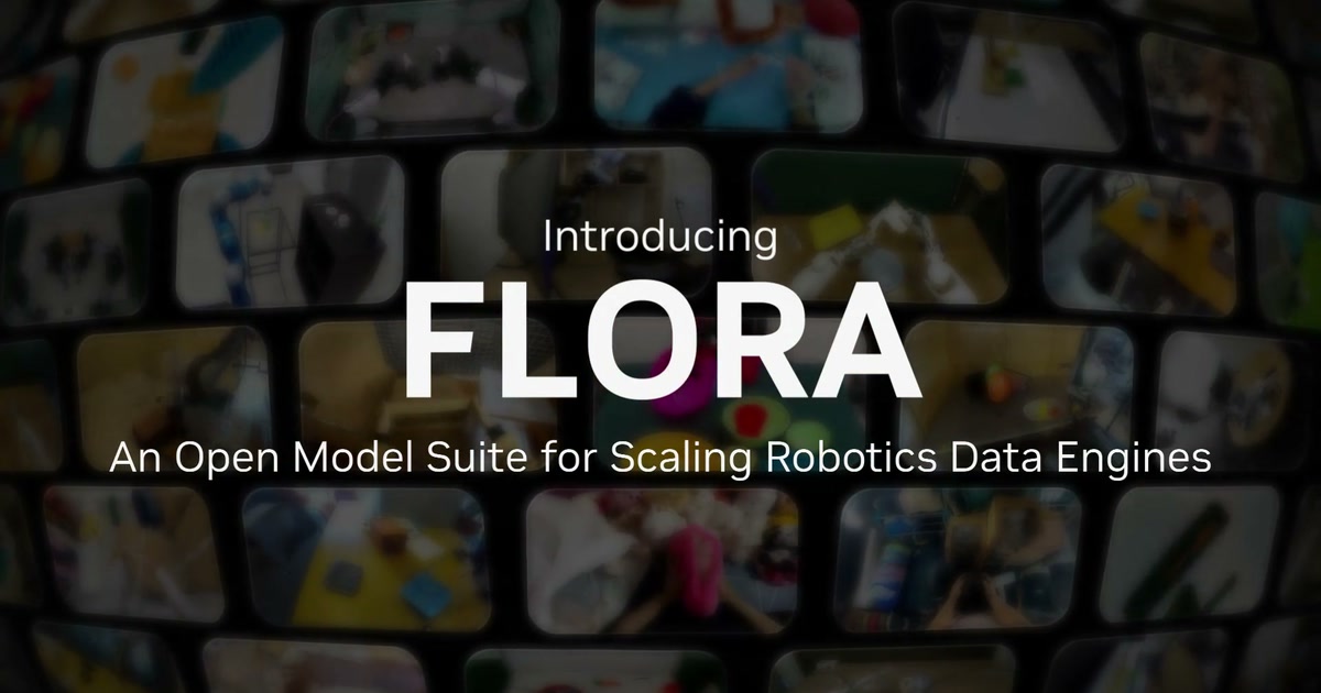 Visuel officiel de Flora montrant des vidéos humaines et robotiques autour d’un globe