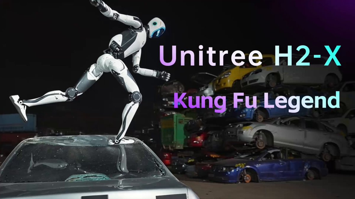 Robot humanoïde Unitree H2-X Kung Fu Legend Guardian dans la vidéo officielle