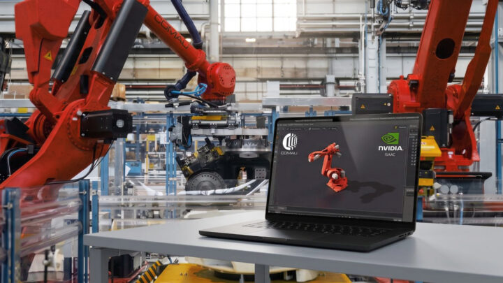 Robot industriel Comau présenté avec les technologies de simulation NVIDIA Isaac