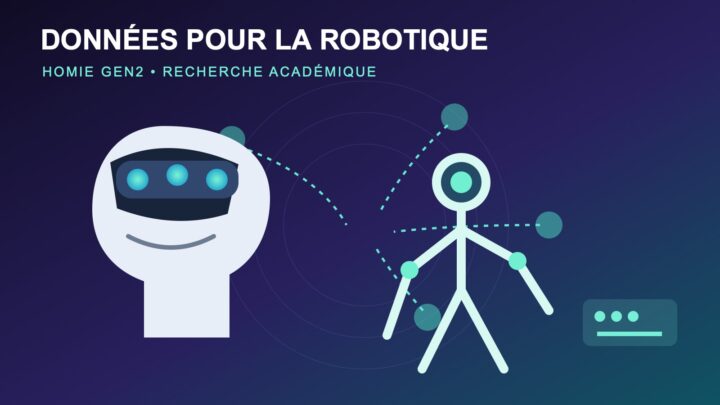 Illustration d’un casque de capture multimodale transmettant des données à un robot