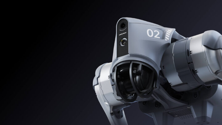 Robot quadrupède Unitree Go2 vu de près