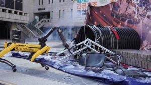 ETEVERS déploie un robot quadrupède lors d’un exercice d’urgence
