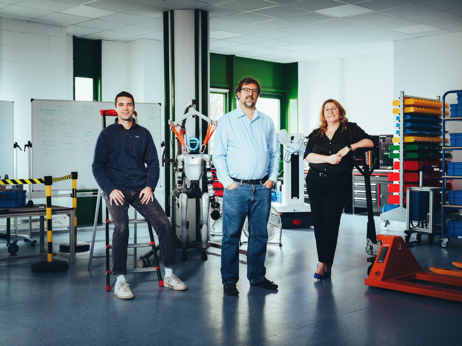 Démonstration robotique associée à l’annonce de la levée de Bleu Robotics
