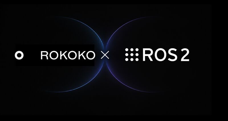 Main équipée d’un gant Rokoko Smartgloves II relié à une visualisation ROS 2