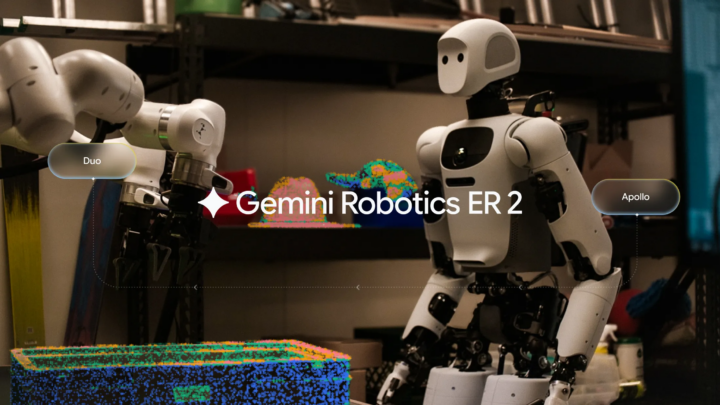 Démonstration de Gemini Robotics ER 2 avec plusieurs formes de robots physiques