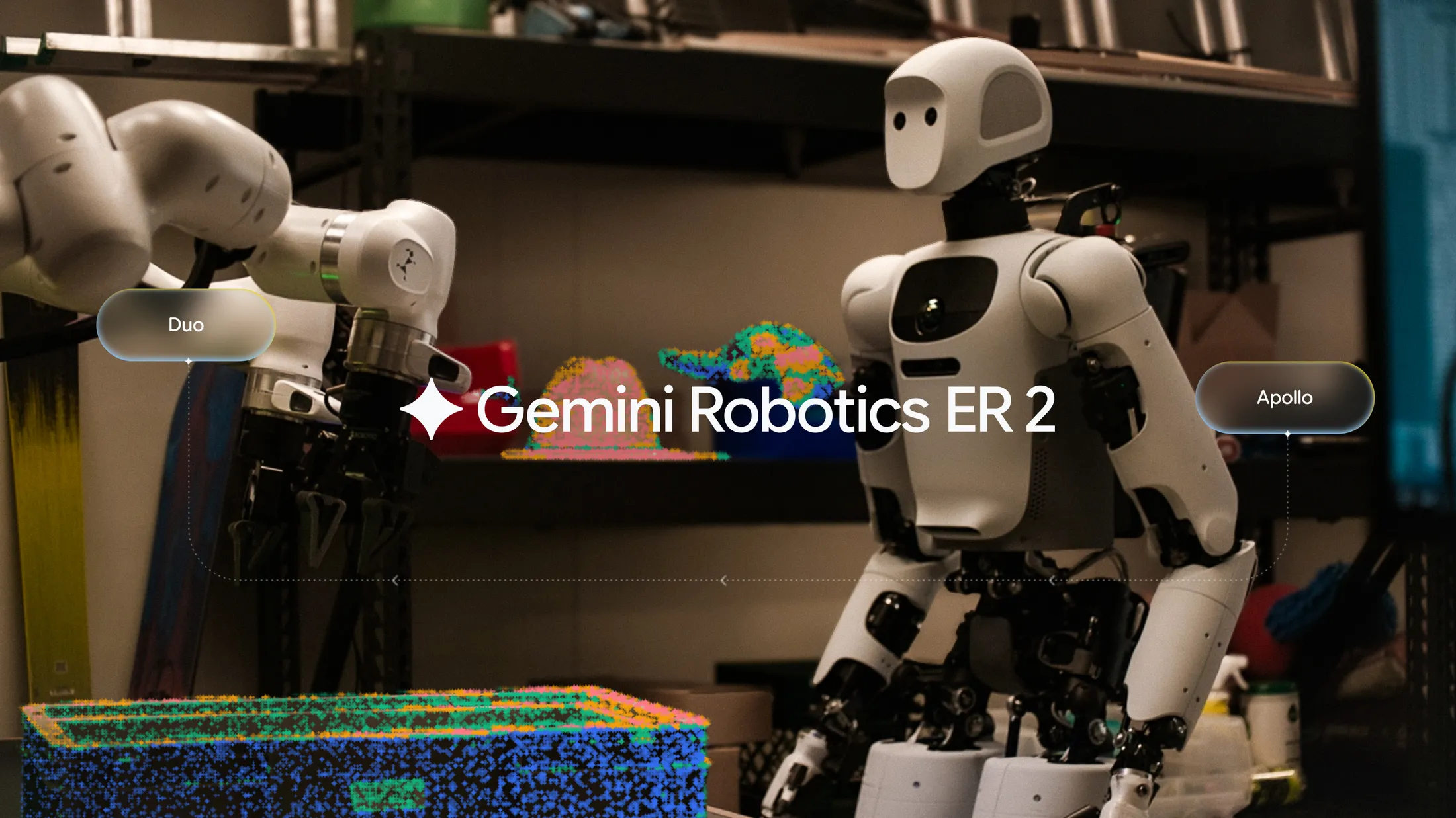 Démonstration de Gemini Robotics ER 2 avec plusieurs formes de robots physiques