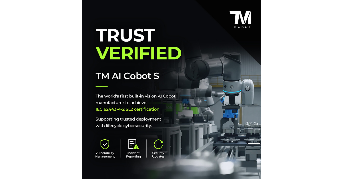Cobot TM AI Cobot S de Techman Robot équipé de vision intégrée